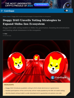 Doggy DAO Unveils Voting Strategies for Shiba Inu Expansion