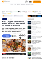 G20 Crypto Standards, DATs' Future, and More — Week in Review – The Weekly Bitcoin News