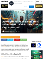 Why Ozak AI Could Be the Most Underrated Token in the Current Crypto Market? | Live Bitcoin News