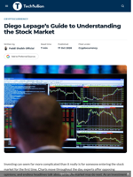 Diego Lepage’s Guide to Understanding the Stock Market - TechBullion