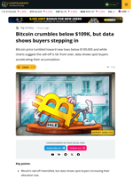 Bitcoin Risks Drop To $108K, But Dip Buyers Step In