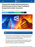 Polymarket Audits Startup Partners Amid Concerns Over Copy-Trading of Suspected Insider Accounts