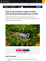 How to Earn Passive Crypto Income with Stablecoins in 2025