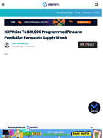 XRP Price To $10,000 Programmed? Insane Prediction Forecasts Supply Shock