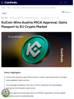 KuCoin Wins Austria MiCA Approval, Gains Passport to EU Crypto Market