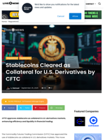 Stablecoins Cleared as Collateral for U.S. Derivatives by CFTC | Live Bitcoin News