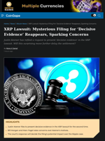 XRP Lawsuit: Mysterious Filing for 'Decisive Evidence' Reappears, Sparking Concerns