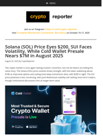 Solana, Sui, and Cold Wallet: Which Crypto Offers the Strongest 2025 Play?