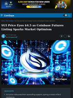 SUI Price Eyes $4.5 as Coinbase Futures Listing Sparks Optimism