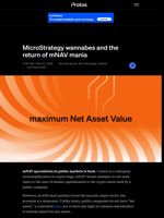 MicroStrategy wannabes and the return of mNAV mania