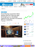 Find Mining Launches New Mobile Bitcoin Mining App, Emerging as a Strategic Opportunity Amidst Increased Bitcoin Volatility