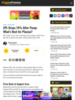 XPL Drops 14% After Pump: What's Next for Plasma?