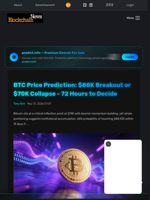 BTC Price Prediction: $88K Breakout or $70K Collapse - 72 Hours to Decide - Blockchain.News