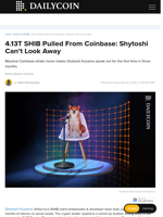 4.13T SHIB Pulled From Coinbase: Shytoshi Can’t Look Away - DailyCoin