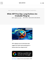 While XRP Price Dips, Long Positions Are Gradually Piling Up