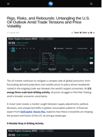 Rigs, Risks, and Rebounds: Untangling the U.S. Oil Outlook Amid Trade Tensions and Price Volatility - Visionary Financial