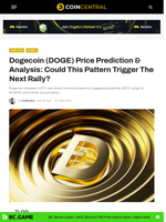 Dogecoin (DOGE) Price Prediction & Analysis: Could This Pattern Trigger The Next Rally? - CoinCentral