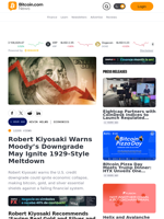 Robert Kiyosaki Warns Moody’s Downgrade May Ignite 1929-Style Meltdown – Economics Bitcoin News