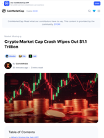 Crypto Market Cap Crash Wipes Out $1.1 Trillion: Guest Post by CoinoMedia | CoinMarketCap