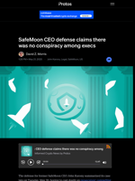 SafeMoon CEO defense claims there was no conspiracy among execs