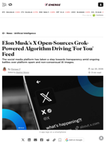 Elon Musk’s X Open-Sources Grok-Powered Algorithm Driving 'For You' Feed - Decrypt