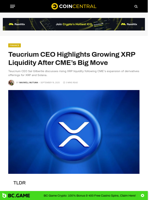 Teucrium CEO Highlights Growing XRP Liquidity After CME’s Big Move - CoinCentral