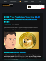 DOGE Price Prediction: Targeting $0.21 Resistance Before Potential Rally to $0.25 - Blockchain.News