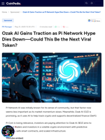 Ozak AI Gains Traction as Pi Network Hype Dies Down—Could This Be the Next Viral Token?