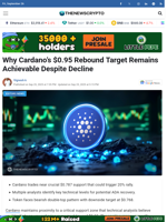 Why Cardano's $0.95 Rebound Target Remains Achievable Despite Decline