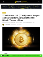 ZOOZ Power Ltd. (ZOOZ) Stock: Surges on Shareholder Approval of $180M Bitcoin Treasury Move