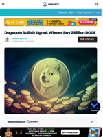 Dogecoin Bullish Signal: Whales Buy 2 Billion DOGE