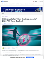 Chiliz Eyes US Comeback With Fan Tokens for 2026 World Cup