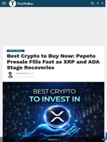 Best Crypto to Buy Now: Pepeto Presale Fills Fast as XRP and ADA Stage Recoveries - TechBullion