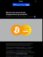 Bitcoin Core versus Knots disagreements go parabolic