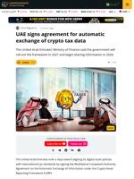 UAE Signs OECD Crypto Tax Data-Sharing Agreement