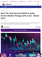 DeFi TVL Reaches $237B in Q3 as Wallets Plunge 22%