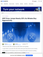 XRP Whales Just Bought Big, Will Price Recover to $2?