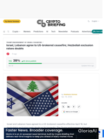 Israel, Lebanon agree to US-brokered ceasefire; Hezbollah exclusion raises doubts