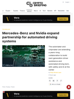 Mercedes-Benz and Nvidia expand partnership for automated driving systems