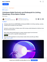 FARTCOIN and SQD Rise After Joining Coinbase Listing Roadmap