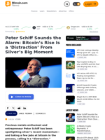 Peter Schiff Sounds the Alarm: Bitcoin’s Rise Is a ‘Distraction’ From Silver’s Big Moment – Economics Bitcoin News