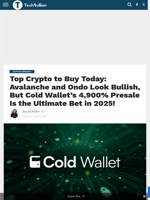 AVAX and ONDO Rally, Cold Wallet’s 4,900% ROI Presale Is the Real Winner