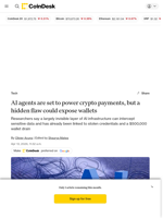 As AI agents scale in crypto, researchers warn of a critical security gap