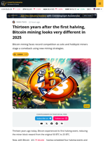 13 Years Since Bitcoin’s First Halving: Mining In 2025