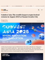 Coinfest Asia: The world’s largest crypto festival returns in August 2025 at Nuanu Creative City - AMBCrypto