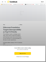  Ethereum Foundation Targets Interoperability as Top UX Priority