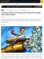 Coinbase Backs IQMM ETF as Stablecoin Rules Take Shape