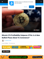 Bitcoin LTH Profitability Outpaces STHs: Is A New Bullish Phase About To Commence?