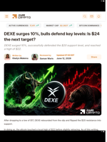 DEXE surges 10%, bulls defend key levels: Is $24 the next target? - AMBCrypto