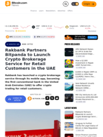 Rakbank Partners Bitpanda to Launch Crypto Brokerage Service for Retail Customers in the UAE – News Bytes Bitcoin News